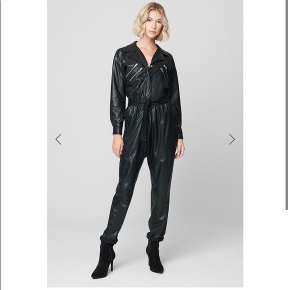 BLANK NYC**Black Vegan Boiler Jumpsuit**$148 - Picture 3 of 8